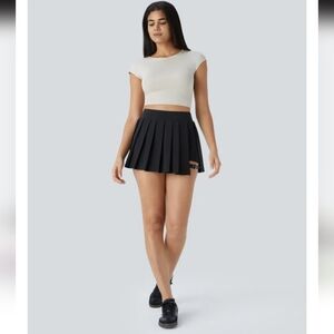 Halara Pleated 2-in-1 Mini Skirt With Adjustable Strap Size M